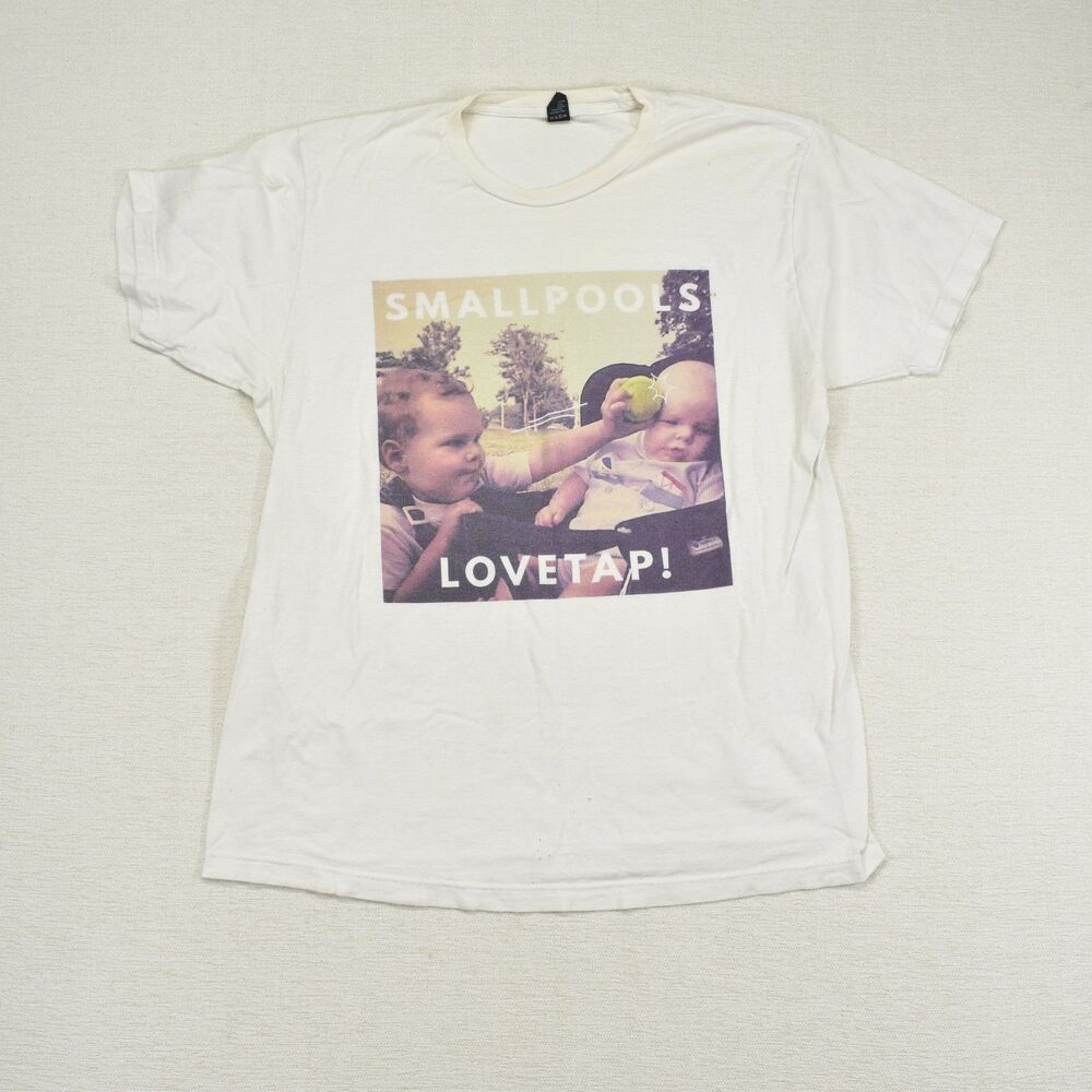 Smallpools Lovetap 2015 Tour Short Sleeve T Shirt Mens Large Thrashed Distressed